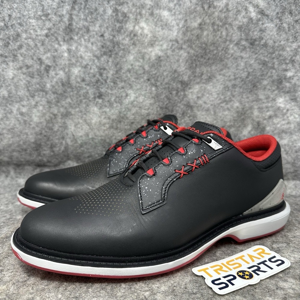 Air Jordan ADG 5 Golf Shoes Mens Size 9.5 Black Fire Red Bred Nike FQ6642-001